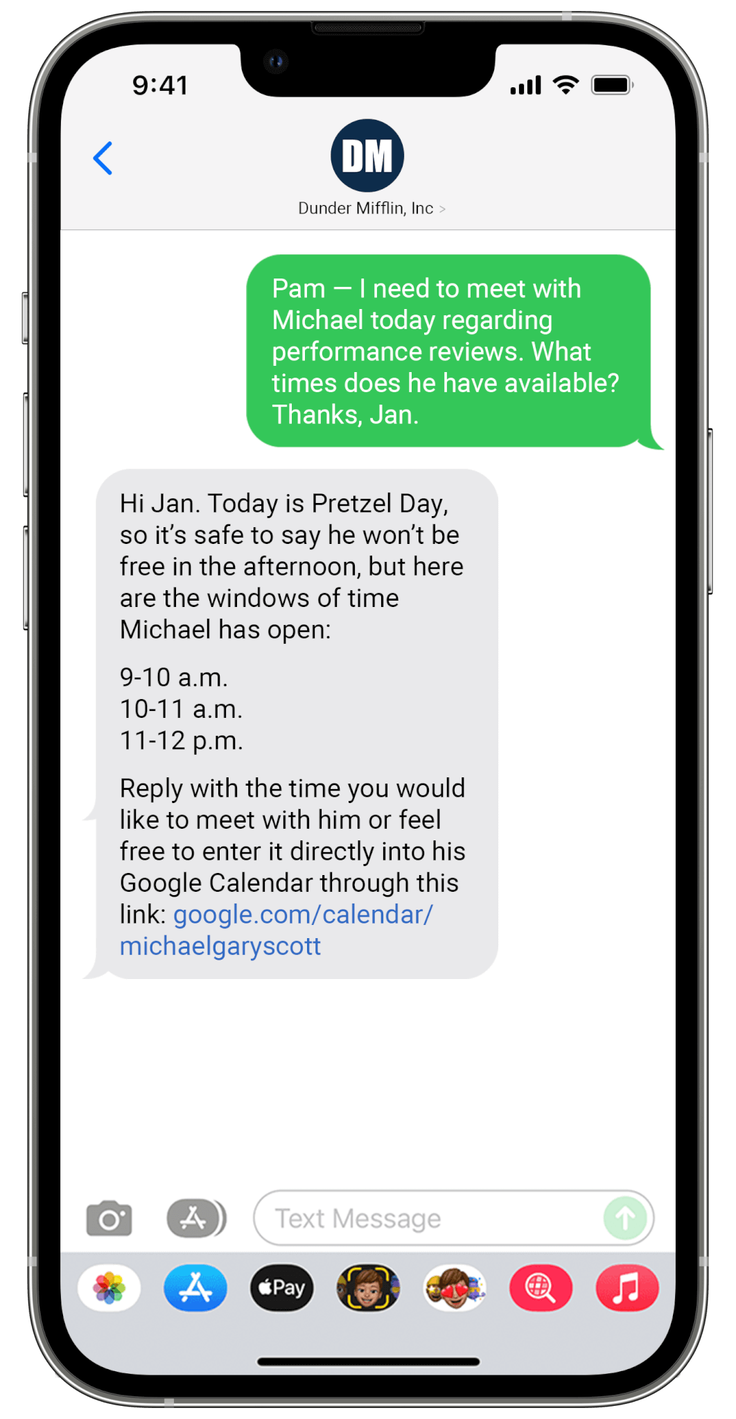 sms-message-examples-from-the-office-textel