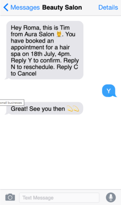 sms marketing beauty salon